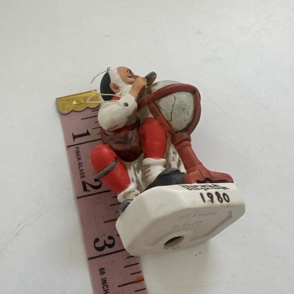 1980‎ Norman Rockwell Porcelain Santa Christmas Ornament Olde World Traditional - Picture 6 of 9